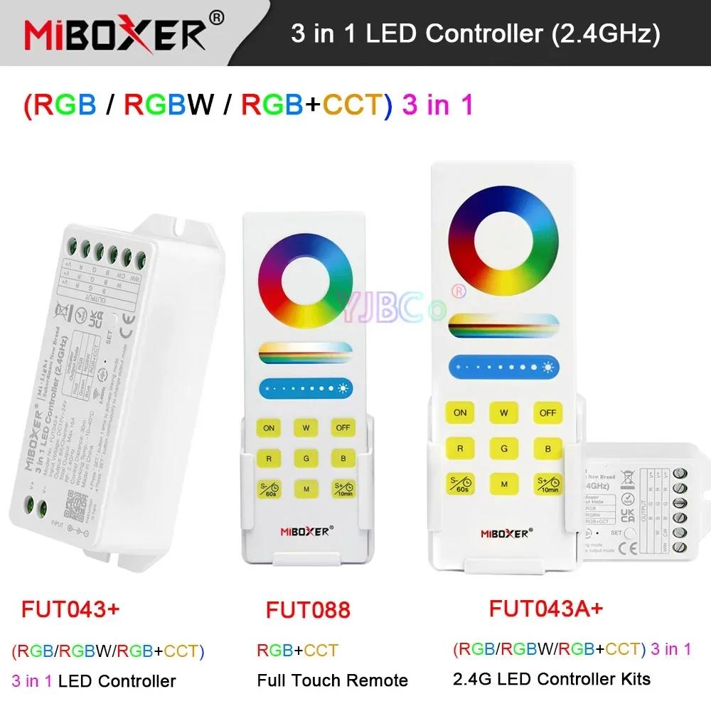 Miboxer LED Ʈ Ʈѷ, RGB RGBW RGB + CCT, 3 in 1, DMX512 RGBCCT RF , 2.4G Ʈ   , 12V, 24V, Max15A